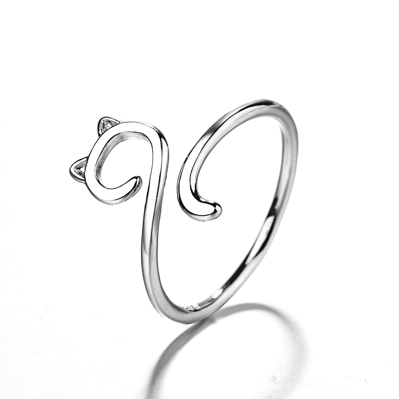 Line Fashion Cat Ring 2