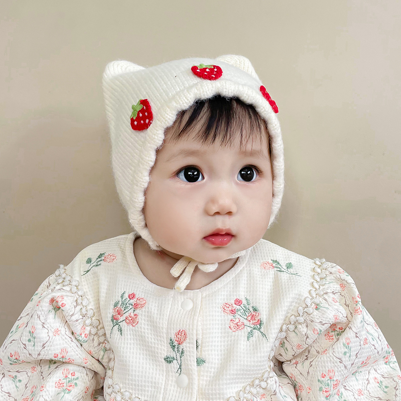 Baby Winter Warm Wool Hat Image 5