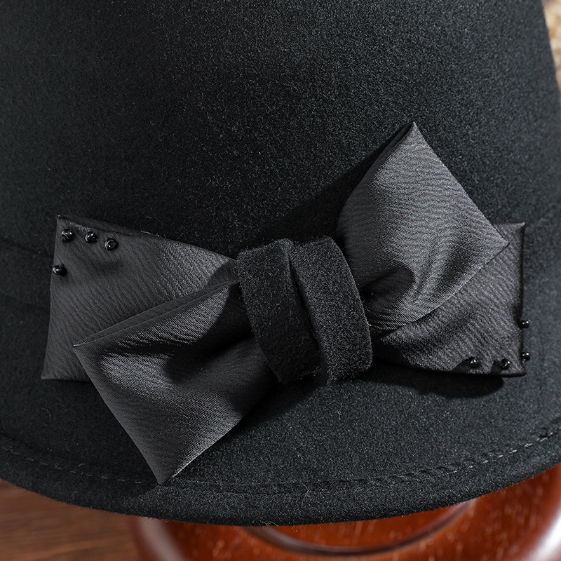 Women's Wool Top Hat Image 1