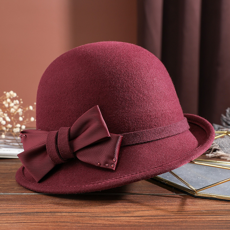 Women's Wool Top Hat Image 4