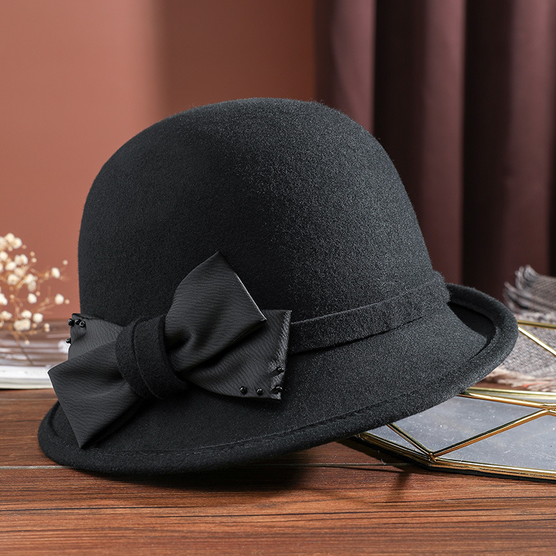 Women's Wool Top Hat Image 5
