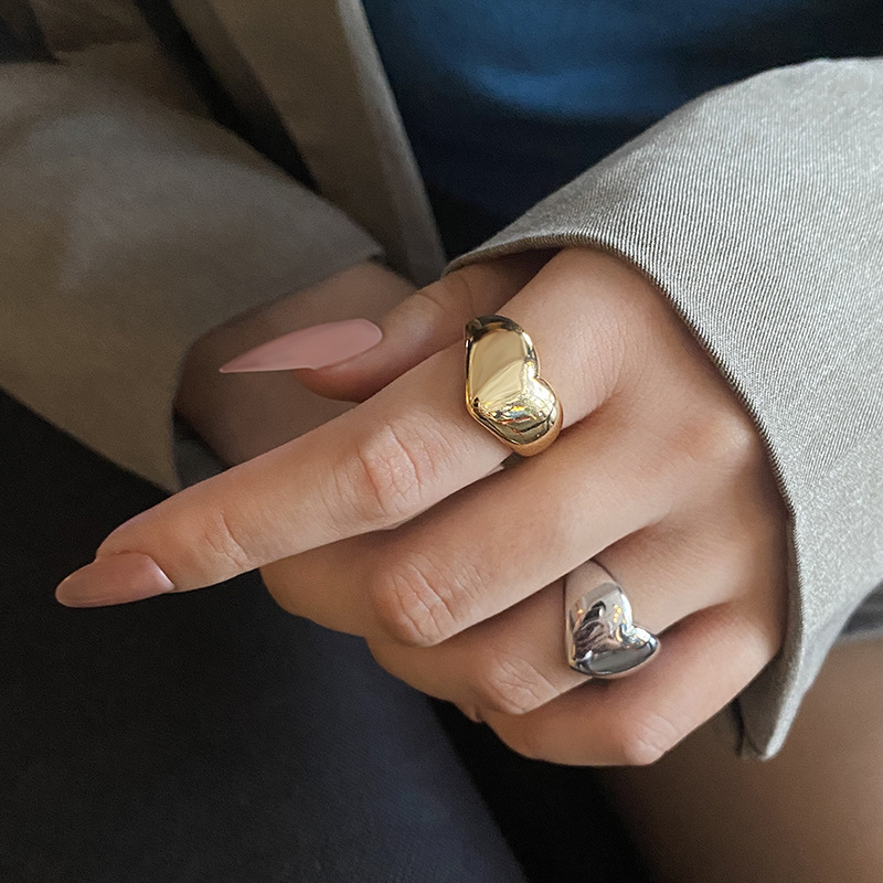 Trendy Creative Love Gold Ring - Image 5