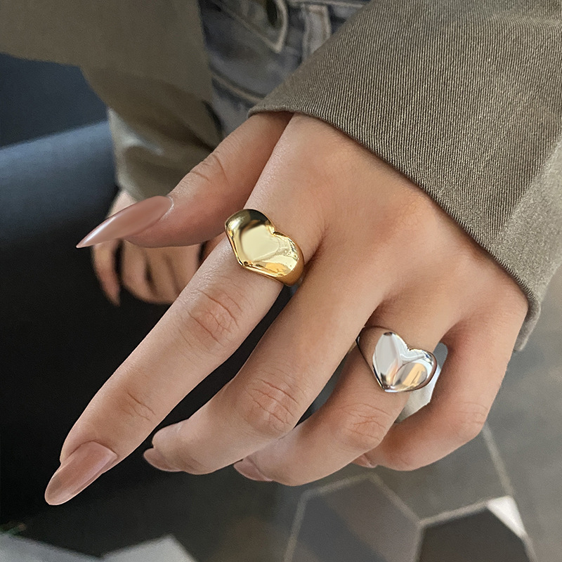 Trendy Creative Love Gold Ring - Image 4