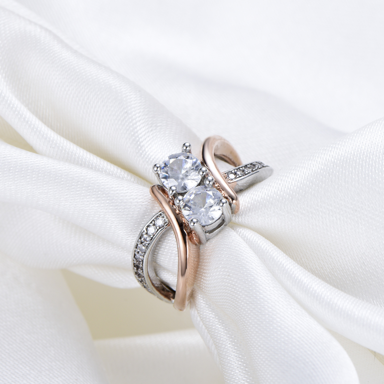 Women's Rose Gold Plated Ring Image 1