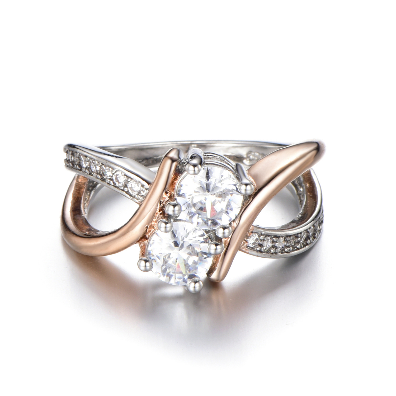 Women's Rose Gold Plated Ring Image 3