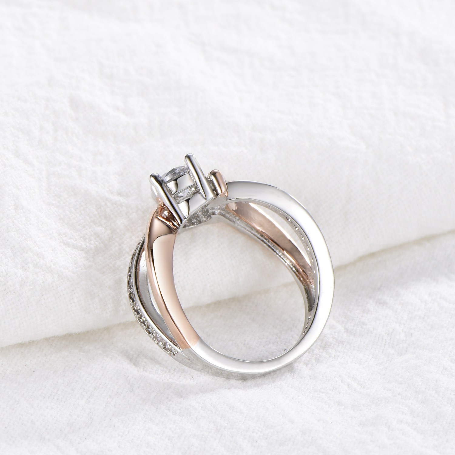 Women's Rose Gold Plated Ring Image 4