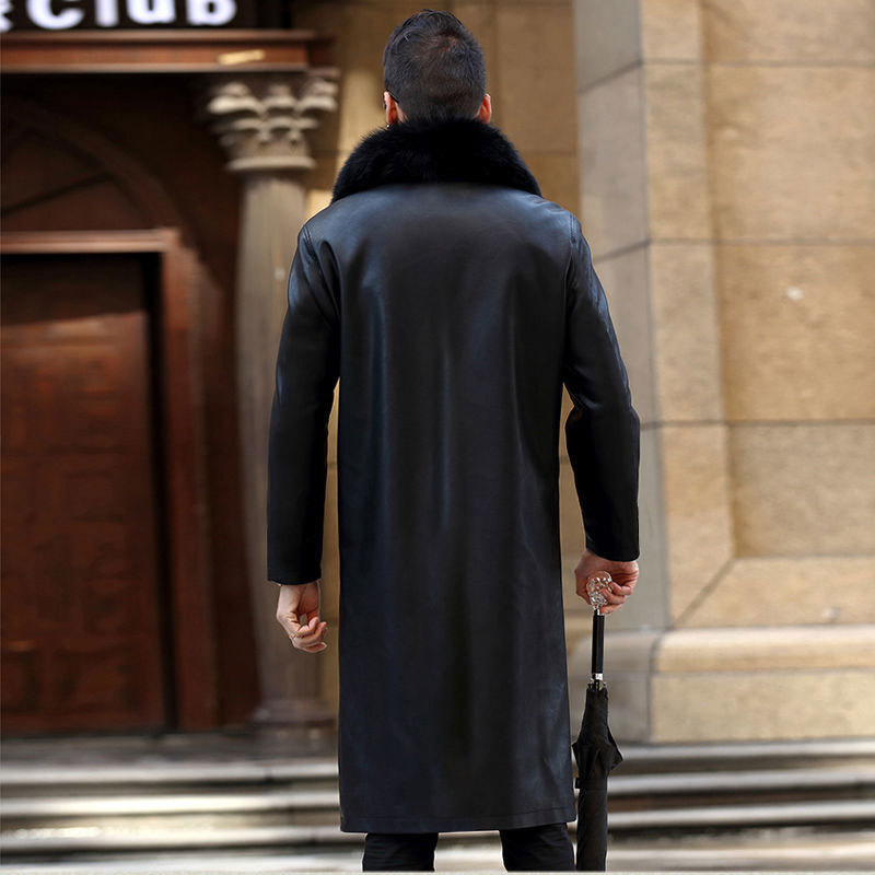 Men's Lapel Fur Jacket 4