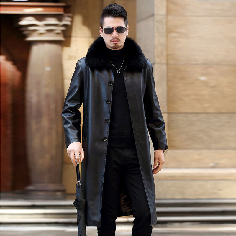 Men's Lapel Fur Jacket 9