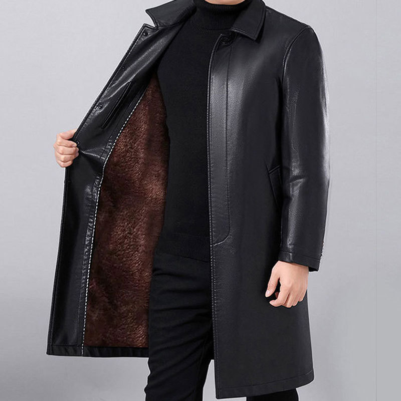 Men's Lapel Fur Jacket 8