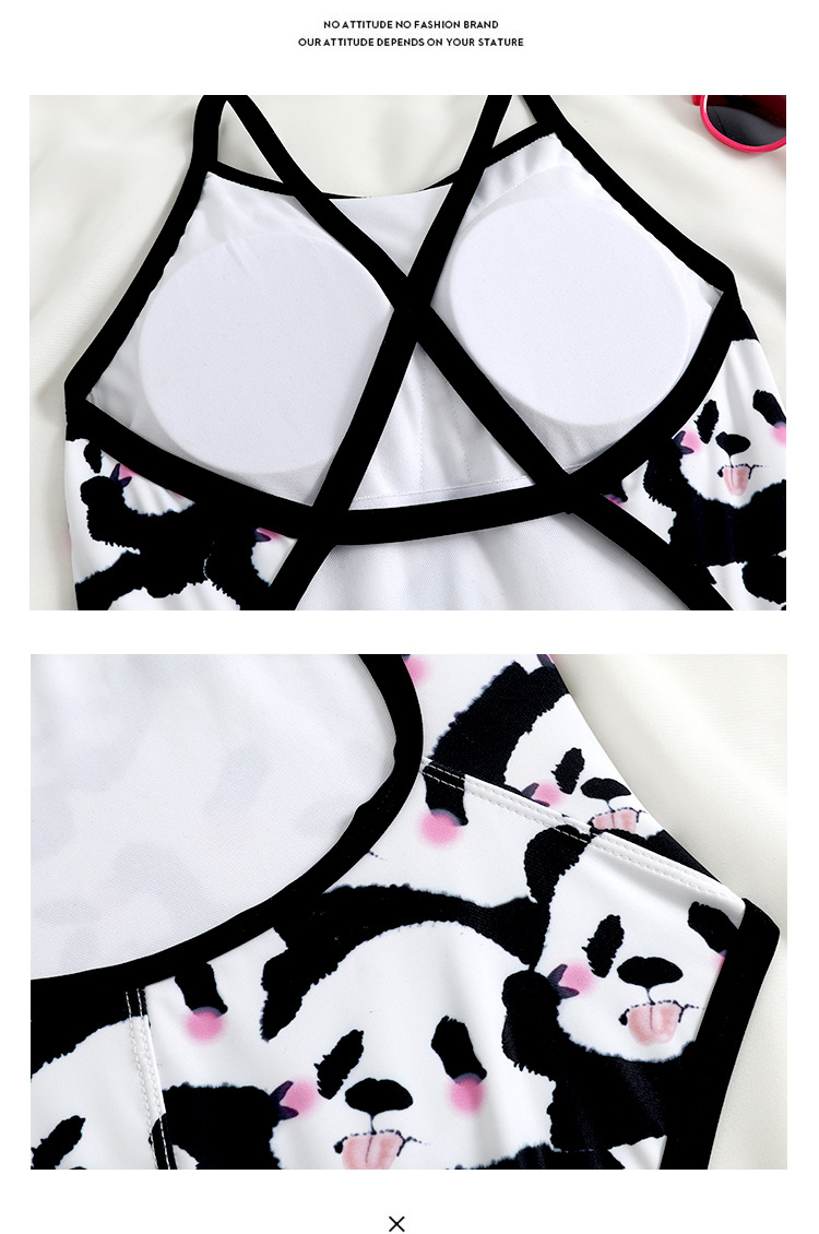 Panda Printing Swimsuit Image 5