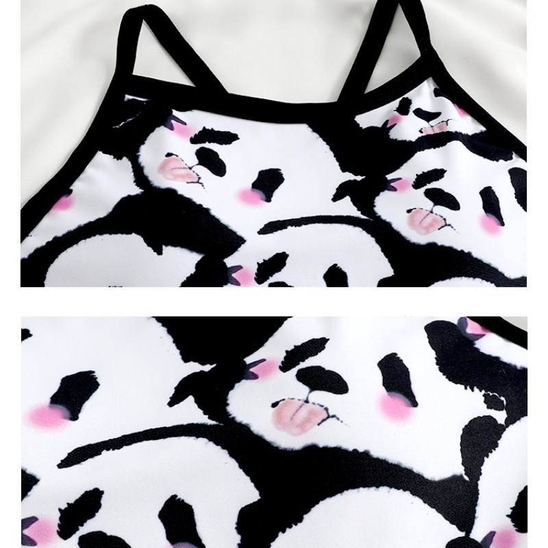 Panda Printing Swimsuit Image 4