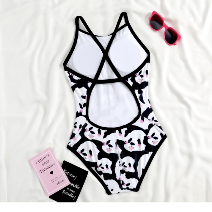 Panda Printing Swimsuit Image 3
