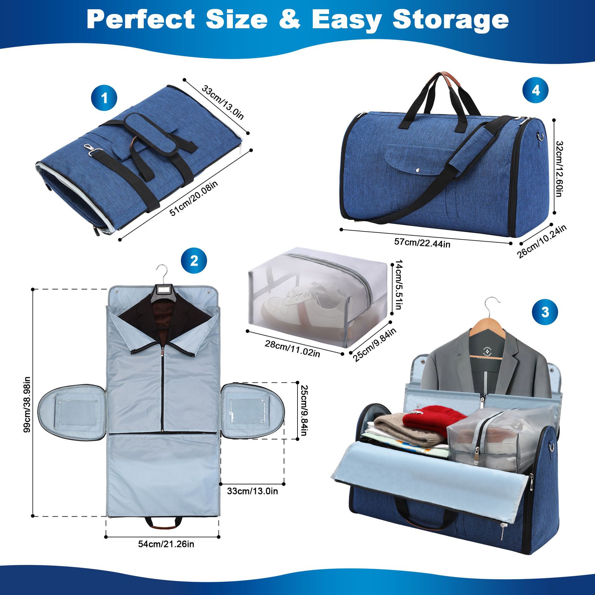 Folding Travel Workout Multifunctional Luggage Bag Image 16