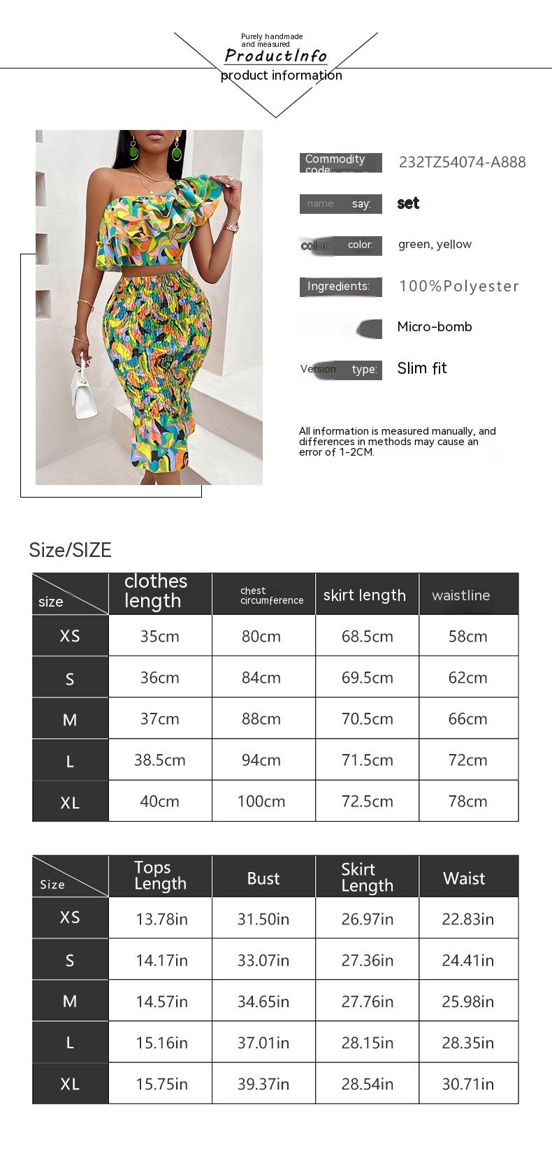 Women's Oblique Shoulder Suit Image 1