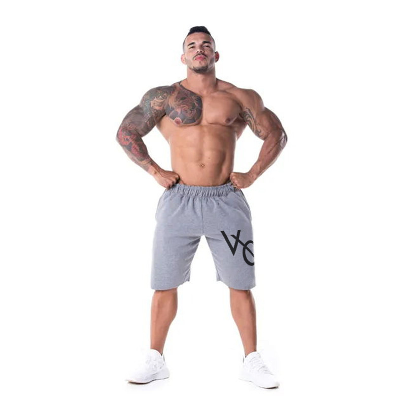 Fashion Men's Sports Fitness Running Five-point Pants 5