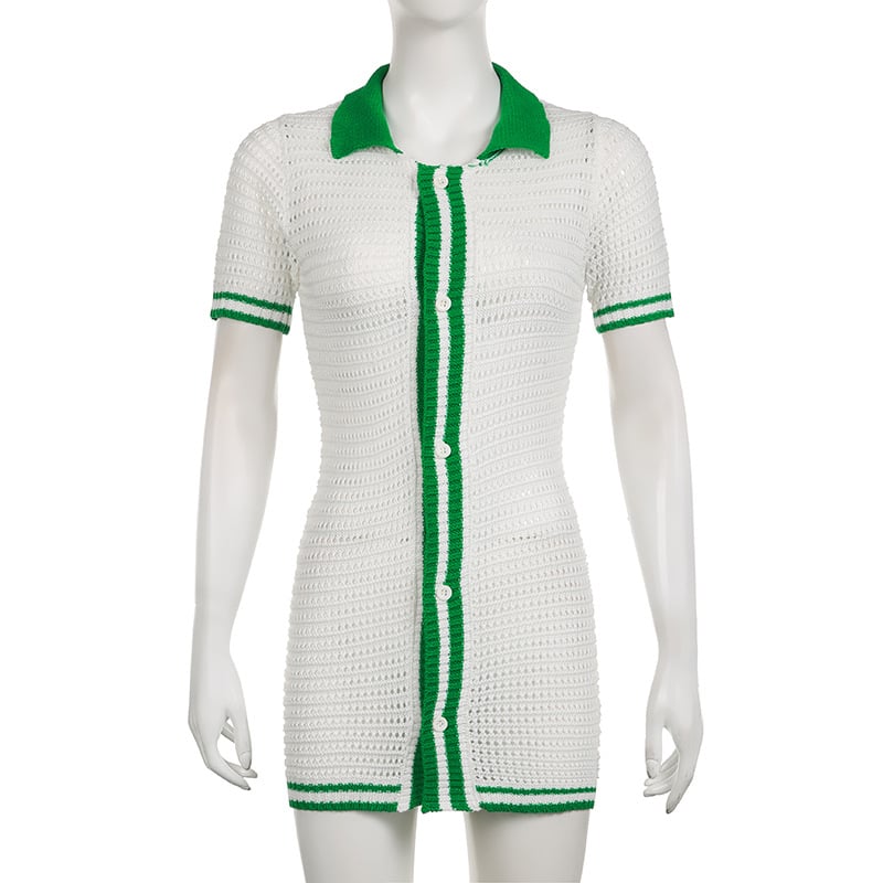 Polo Collar Dress 8