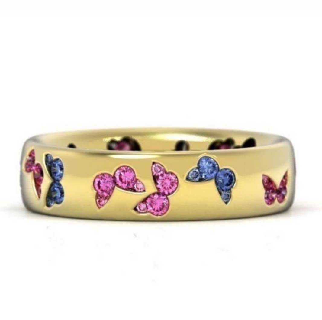 Butterfly Style Zircon Ring 5