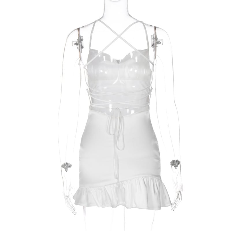 Off-neck Sleeveless Tube Top Sling Dress Image 7