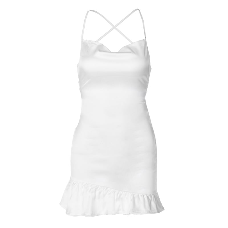 Off-neck Sleeveless Tube Top Sling Dress Image 6