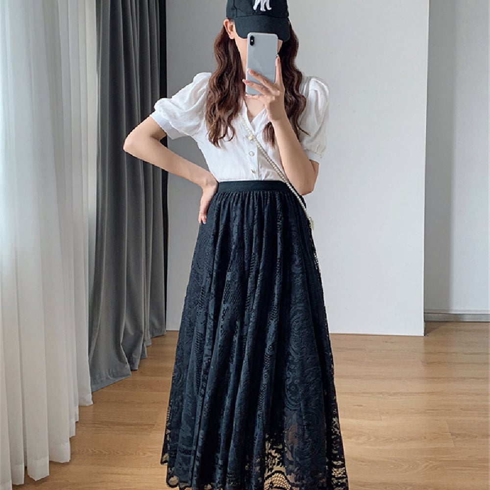 Lace Temperament Skirt 8