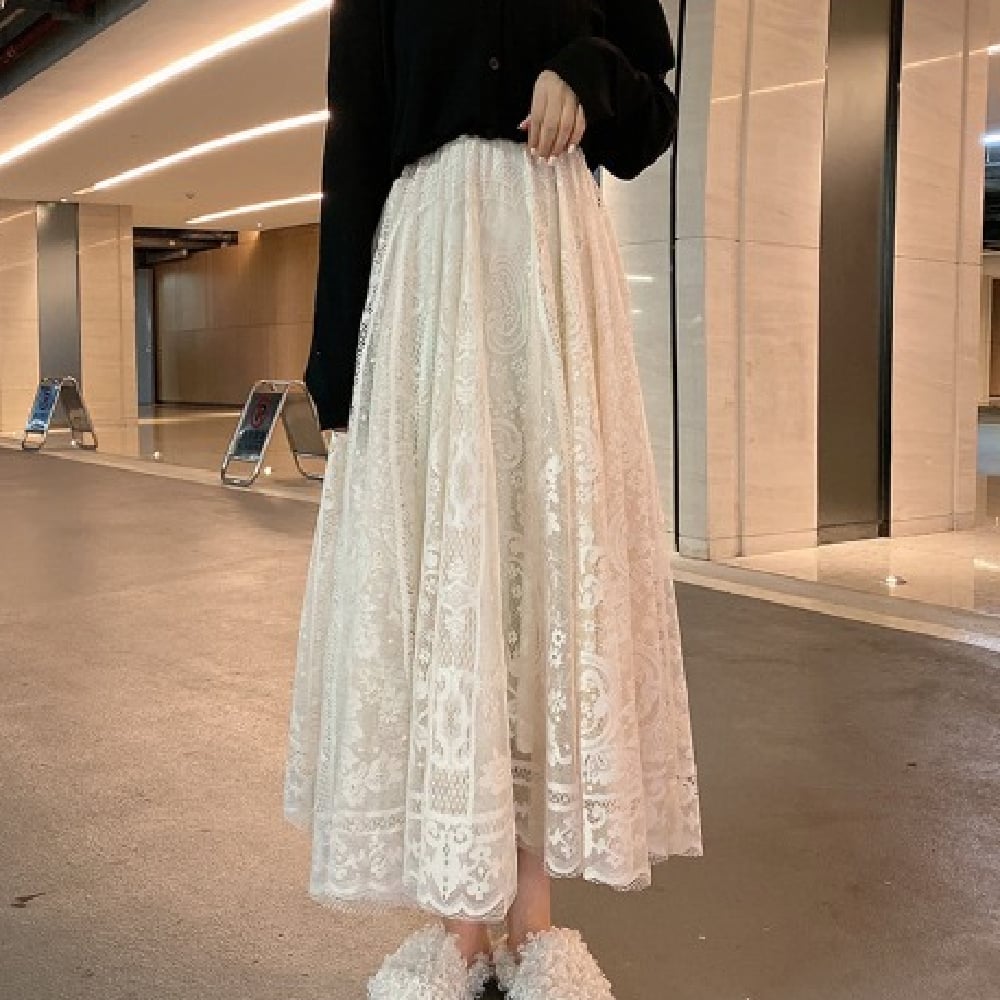 Lace Temperament Skirt 6