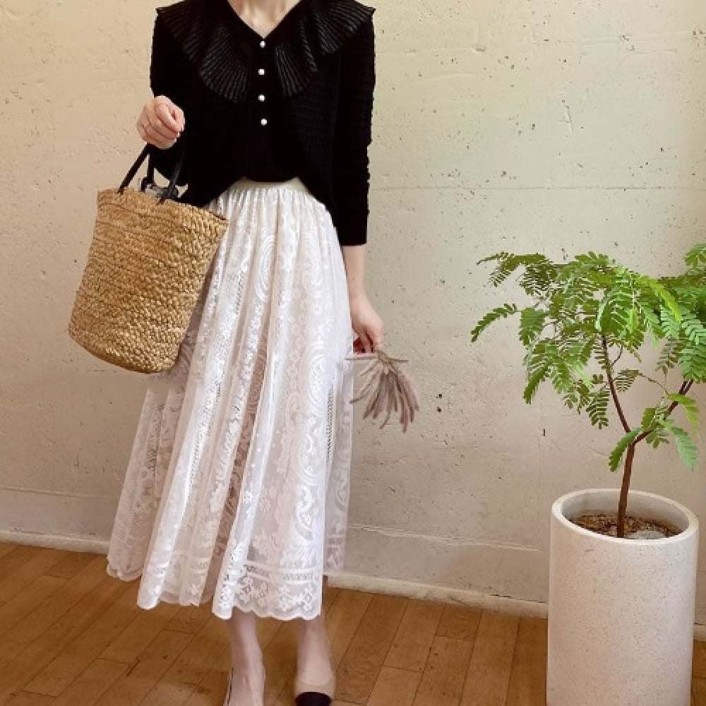 Lace Temperament Skirt 5
