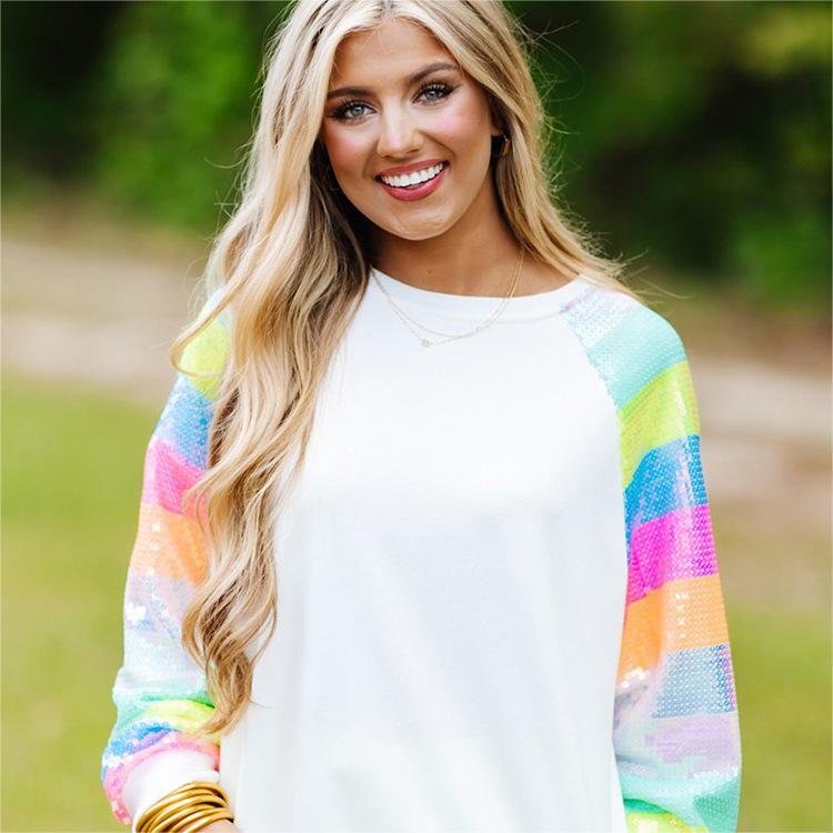 Pullover Round Neck Long Sleeves Top