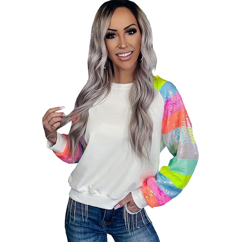 Pullover Round Neck Long Sleeves Top