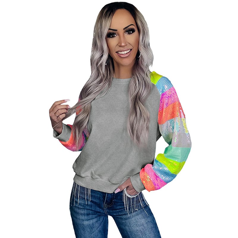 Pullover Round Neck Long Sleeves Top