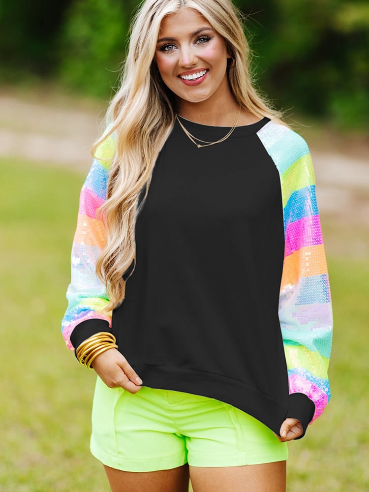 Pullover Round Neck Long Sleeves Top