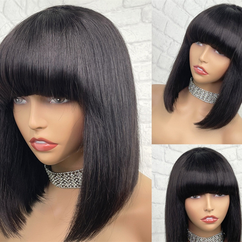 Women's Fashion Simple Woven Straight Wig Image 1