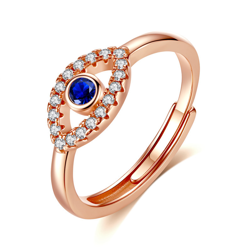 Ladies Fashion Sterling Silver Ring Yellow Gold