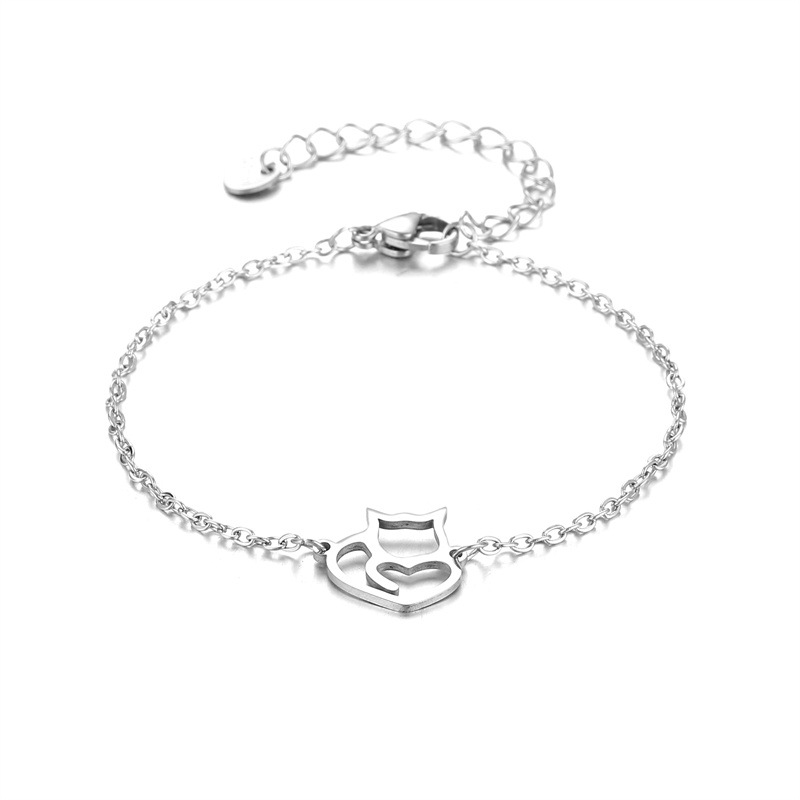 Stainless Steel Kitten Bracelet Fashion Statement