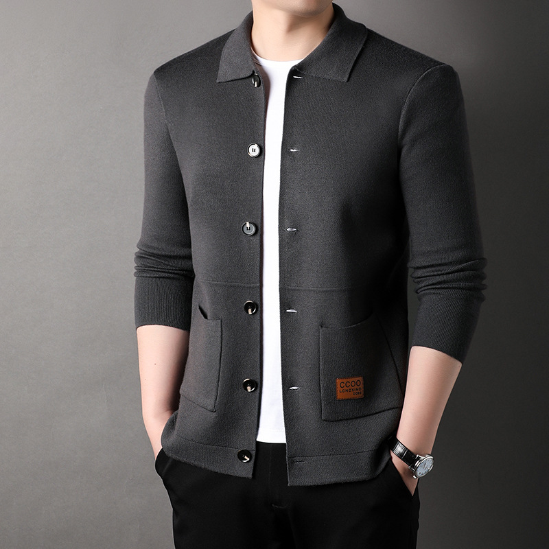 Men's Cardigan in Black