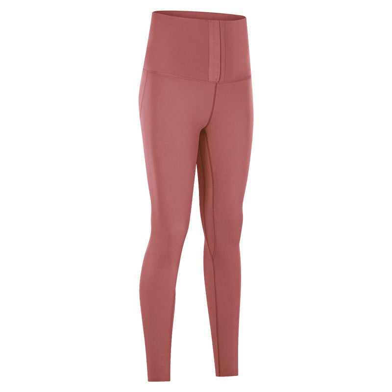 Nude high waist yoga pants - waistband detail