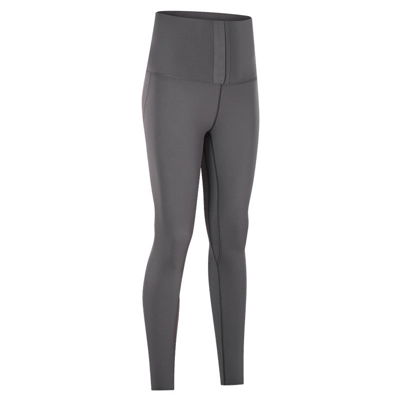 Nude high waist yoga pants - full outfit look