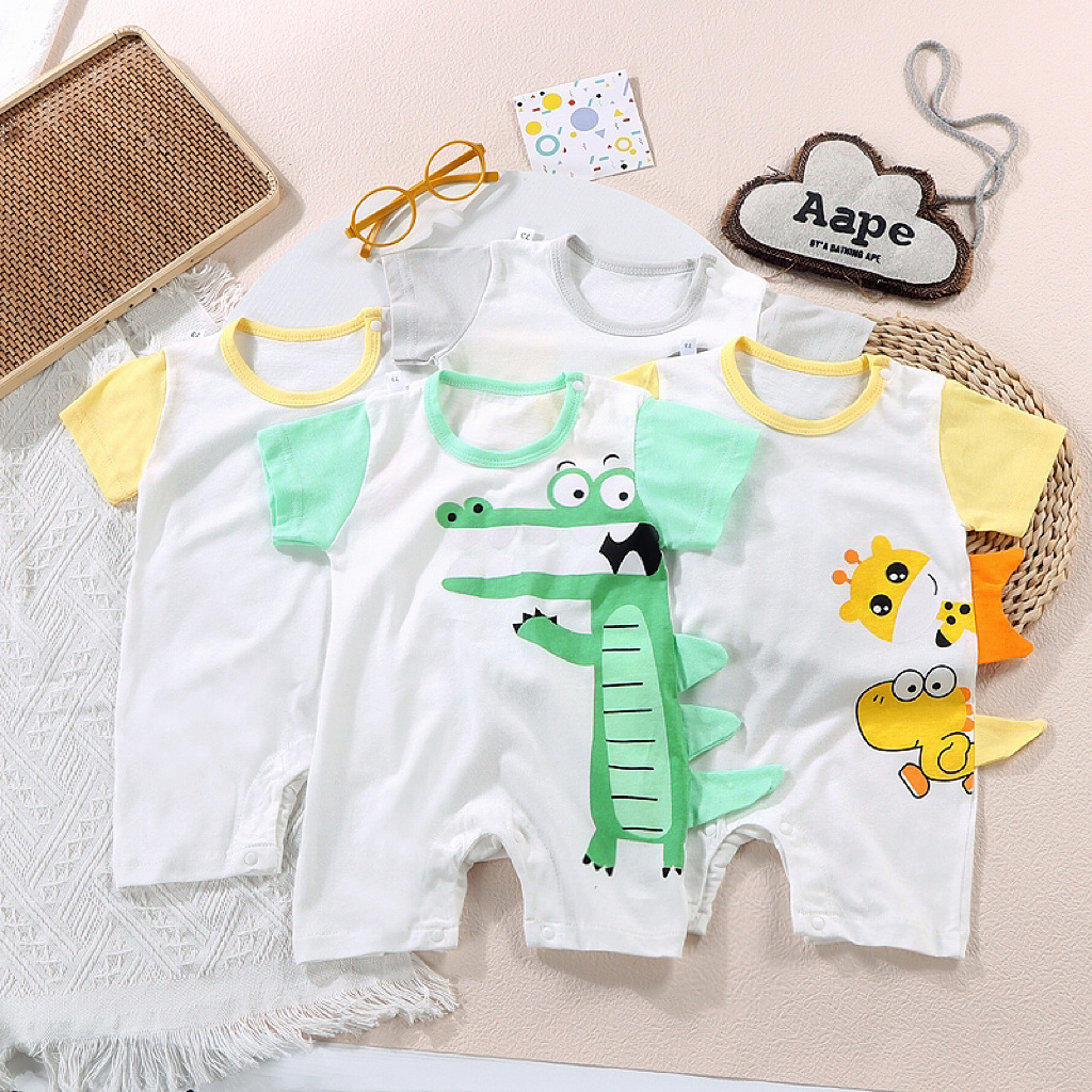 Children's Cotton Dinosaur Baby Jumpsuit