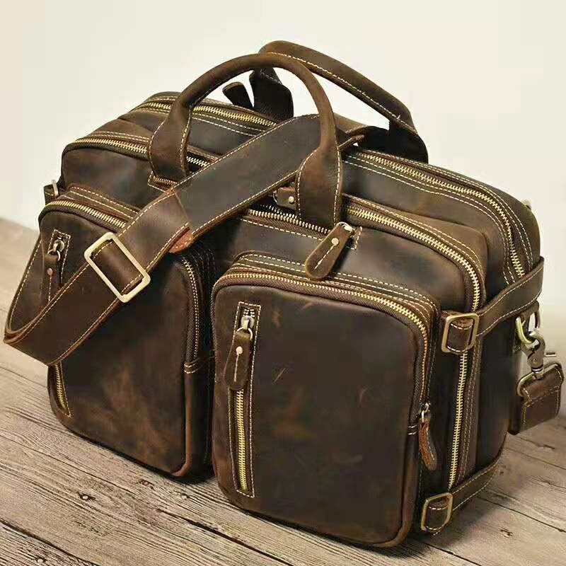 Stylish Crazy Horse Leather Option