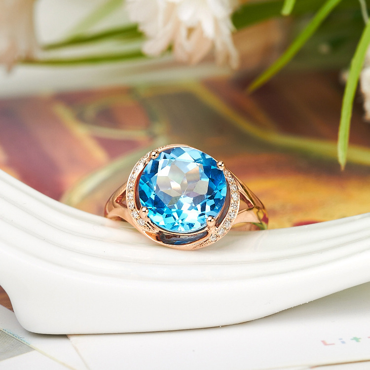 Carat Blue Topaz Ring