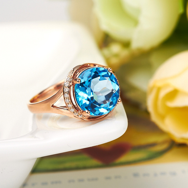 Carat Blue Topaz Ring