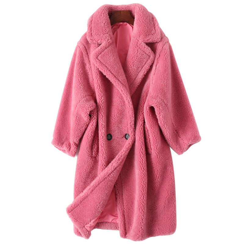 Coat in Rose Red