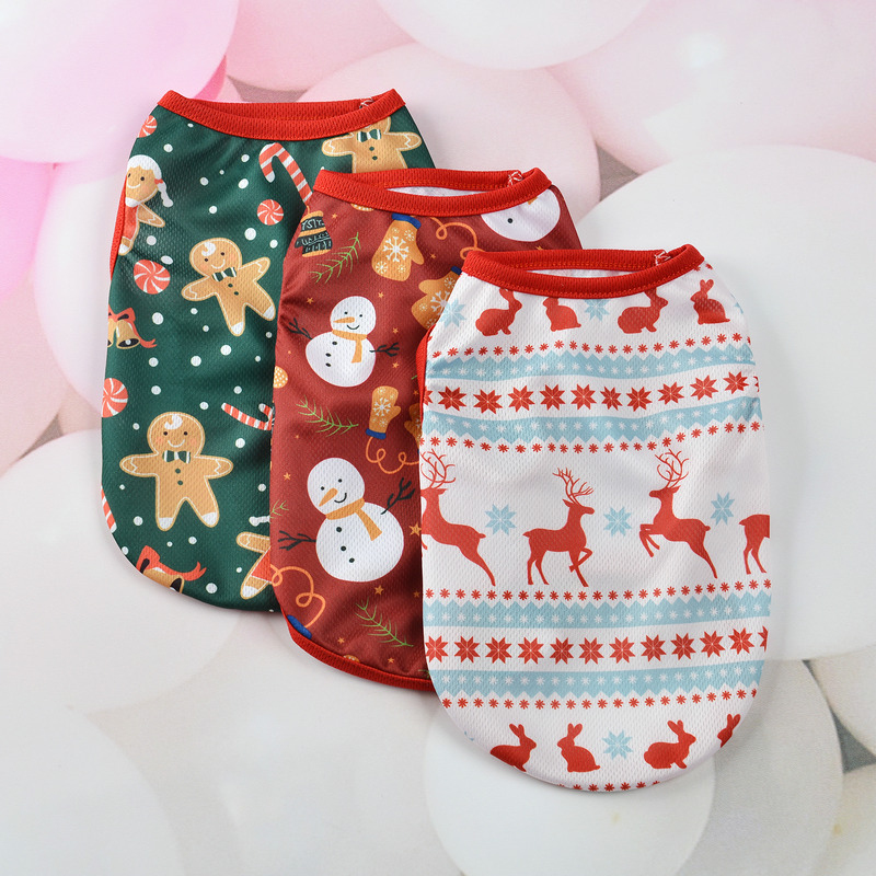 Green Christmas Dog Vest