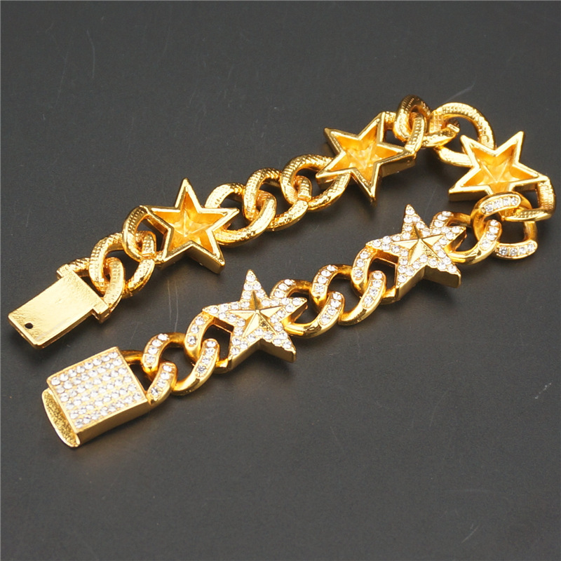 Gold Cuban Link Chain Bracelet