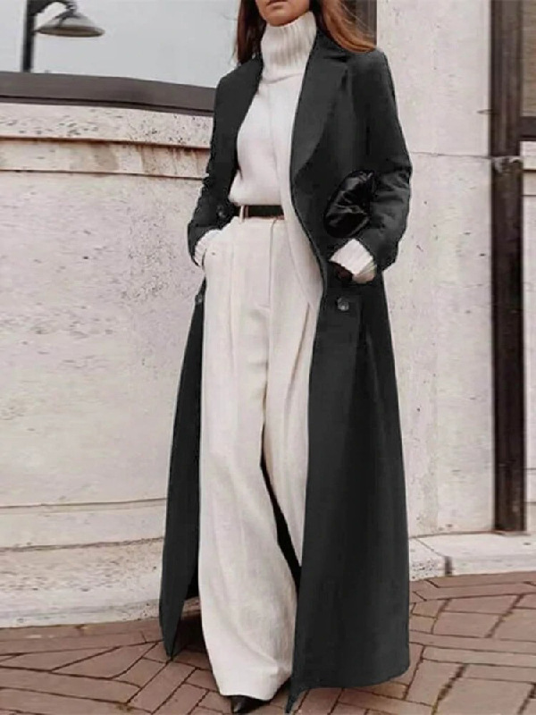 Model wearing trench coat