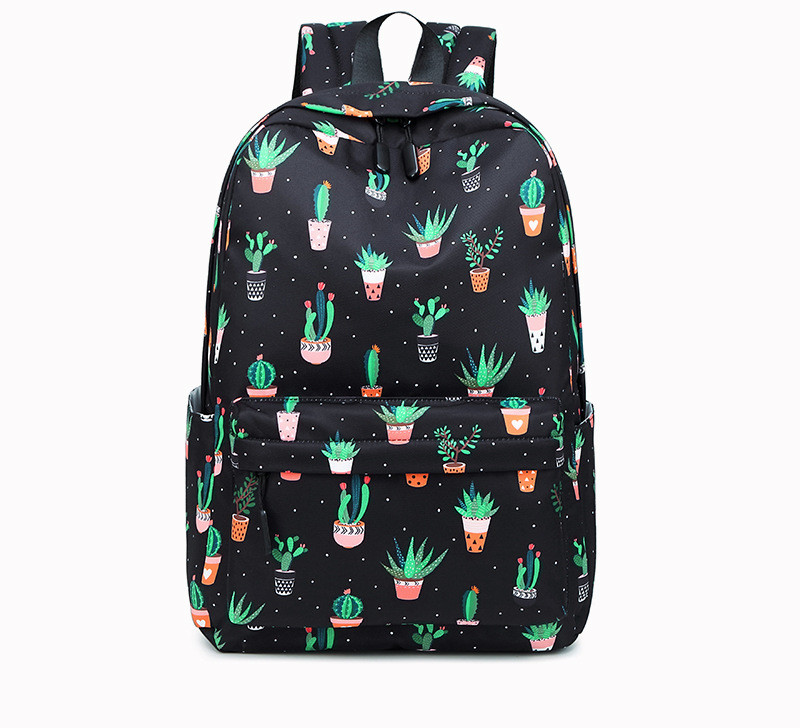 Cactus Print Backpack Color Options