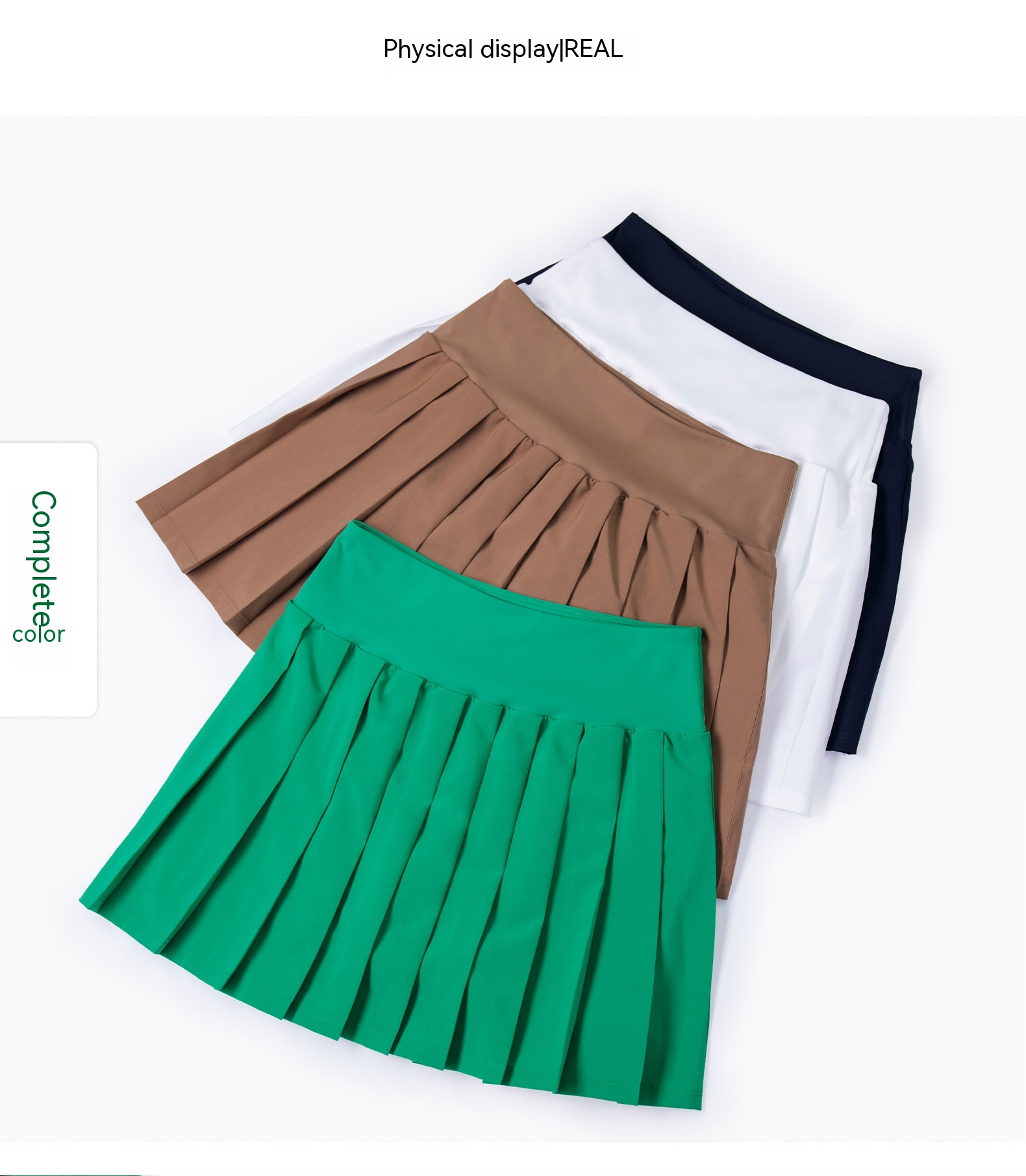 Pleated Anti-exposure One-piece Fitness Running Sports Skirt