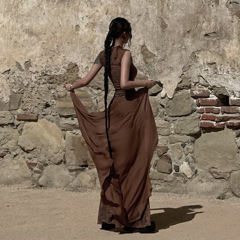 Hollow Dress Back View