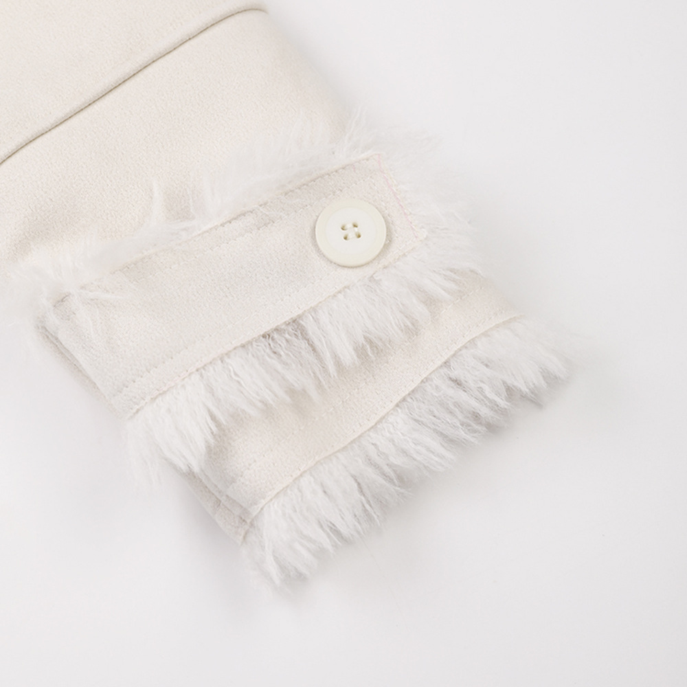 Ivory White Fashion Coat