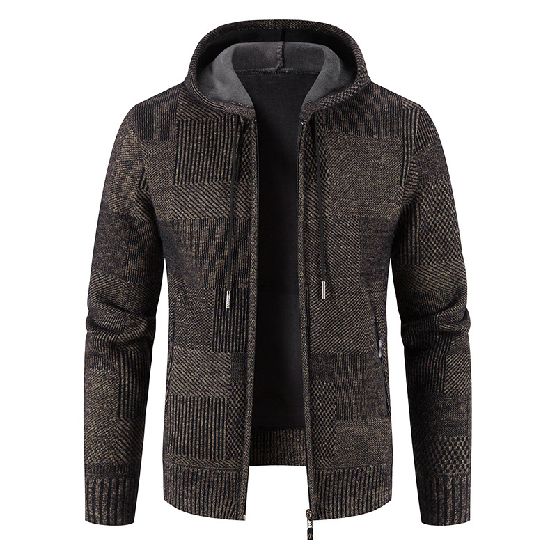 Loose Plus Size Zipper Wool Casual Jacket 4