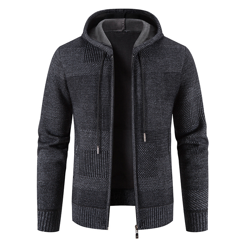 Loose Plus Size Zipper Wool Casual Jacket 6